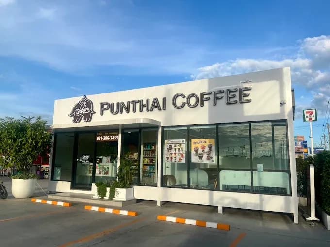 Thai Coffee Branch, Market near Bangkok, Pathum Thani